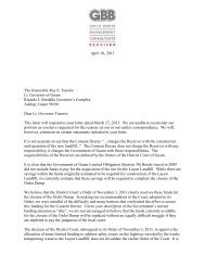 Letter from Receiver to Lt. Governor Responding to his Letter of ...