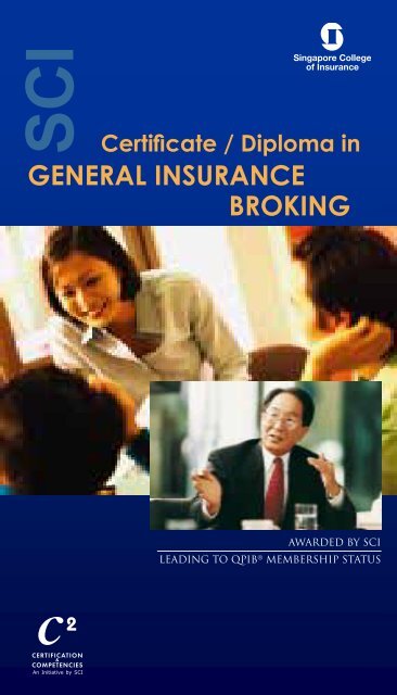 Certificate / Diploma in General InsuranCe BrokInG - Singapore ...