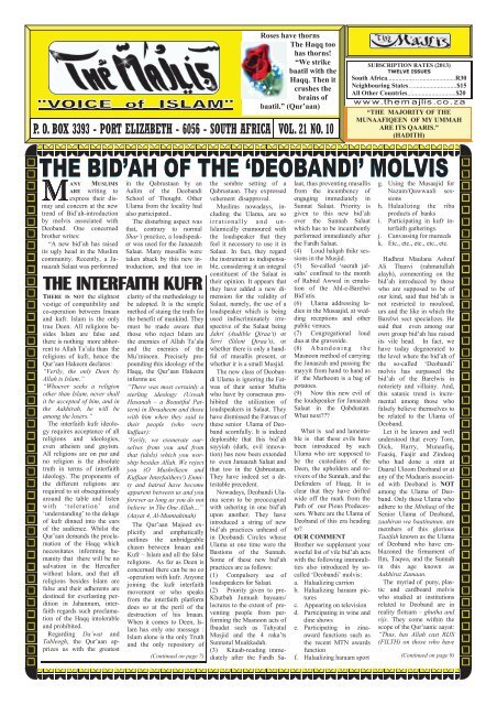 MAJLIS VOL 21 NO 10.pub - The Majlis