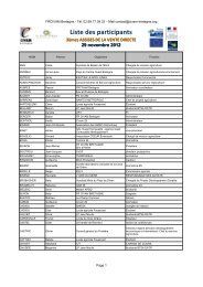 Liste des participants - CIVAM Bretagne