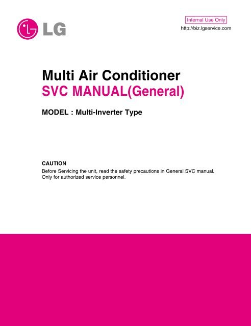 Multi Air Conditioner Svc Manual General Klima Lux 99 Kft