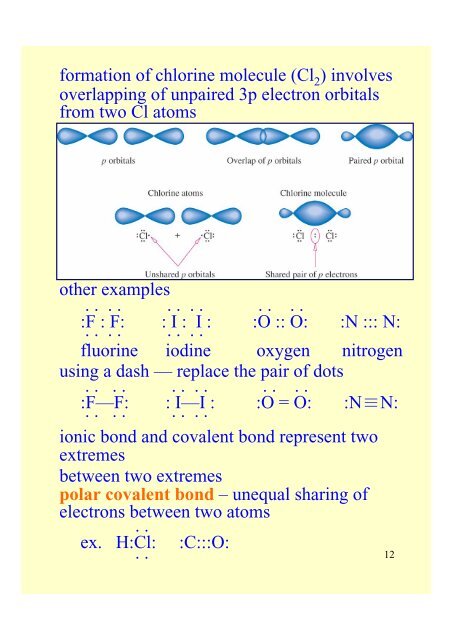 Chapter 11 Chemical Bonds: The Formation of Compounds from ...