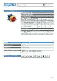 KG41 / KG41B Elektrische Werte - Kraus & Naimer