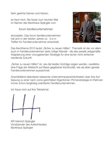 Programm - Dr. Wieselhuber & Partner GmbH Unternehmensberatung