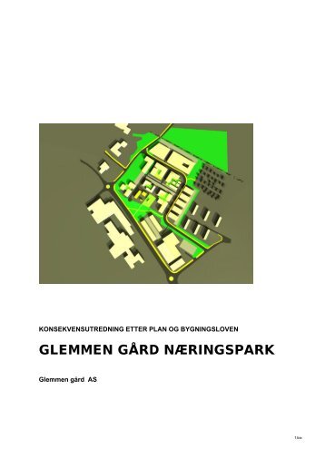 GLEMMEN GÅRD NÆRINGSPARK - Fredrikstad kommune