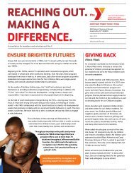 reAChinG Out. mAKinG A DiFFerenCe. - YMCA of Greater Louisville