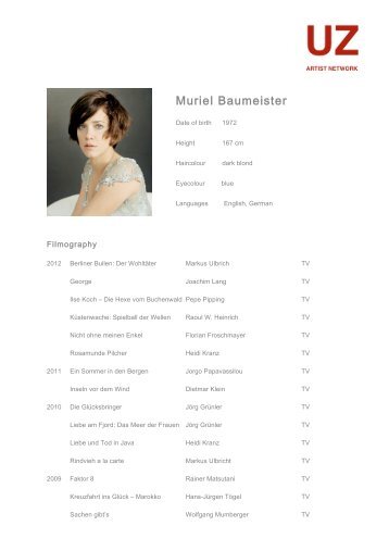 Muriel Baumeister - ARTIST NETWORK