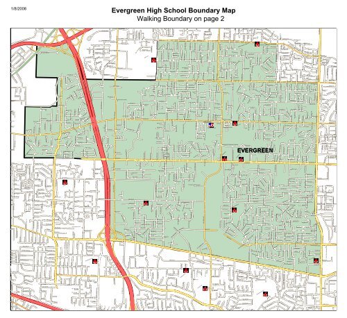 Boundary and Safe Walking Map - Evergreen Public Schools