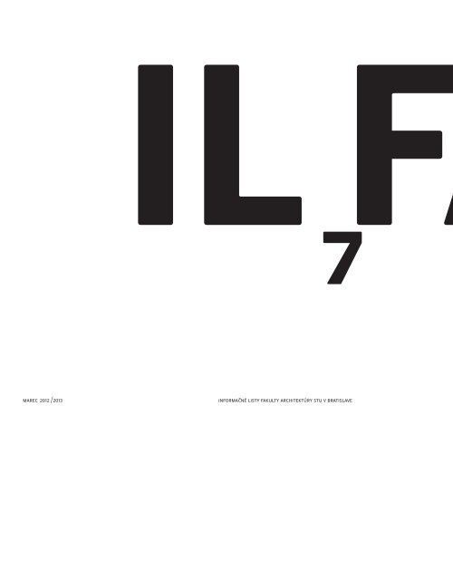 ILFA 7 - Fakulta architektÃºry STU