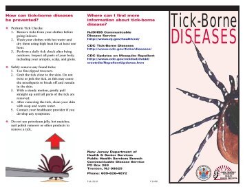 Lyme & other Tick Borne diseases brochure