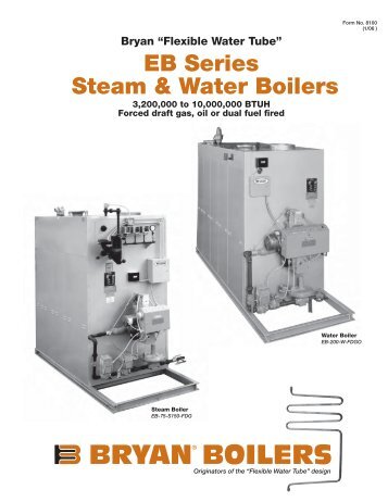 EB Series Steam & Water Boilers Literature - Bryan Boilers