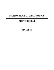 Towards the Formulation of a National Cultural ... - Visit Montserrat