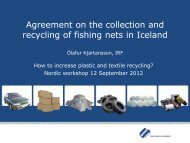 Agreement on the collection and recycling of fishing nets in Iceland