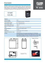 FG10451 6 Volt 4.5 Ah FG series - Ackumulator & Batteri Teknik