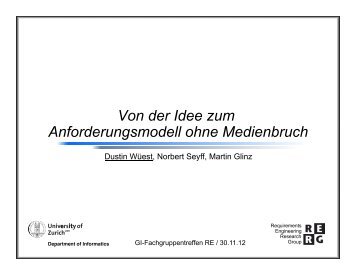 Von der Idee zum Anforderungsmodell ohne Medienbruch