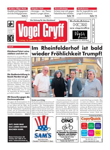 Im Rheinfelderhof ist bald wieder FrÃ¶hlichkeit Trumpf! - St. Brandan