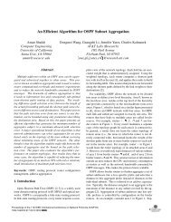 An Efficient Algorithm for OSPF Subnet Aggregation - ICNP