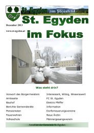 Amtsblatt der Gemeinde St. Egyden Dezember 2013 www.st-egyden ...