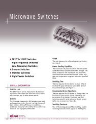 Microwave Switches - ELISRA Microwave Division