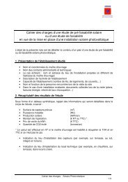 Cahier des charges d'une Ã©tude de prÃ© faisabilitÃ© ... - ALE-Montpellier
