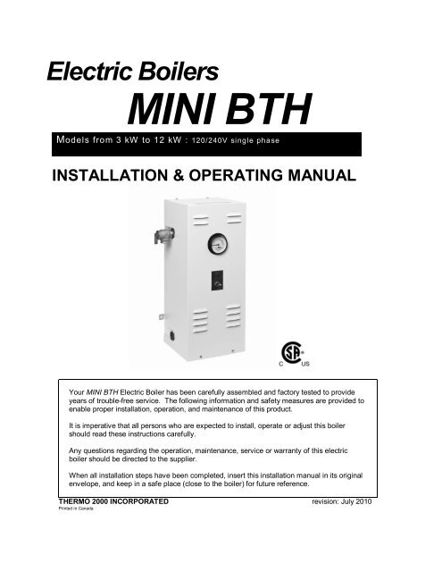 spec sheet - Hydro-smart.com