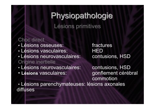 tdm et traumatisme cranien - SMUR BMPM