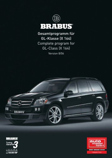 Gesamtprogramm fÃ¼r GL-Klasse (X 164) Complete ... - Brabus