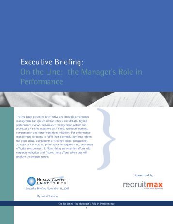 Manager's Role in Performance.pdf - Workinfo.com