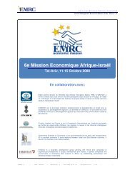 6e Mission Economique Afrique-IsraÃ«l Tel-Aviv, 11-15 ... - EMRC