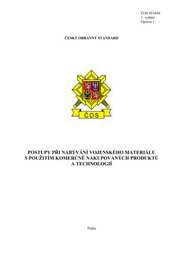 051650 - Odbor obrannÃ© standardizace - Ministerstvo obrany