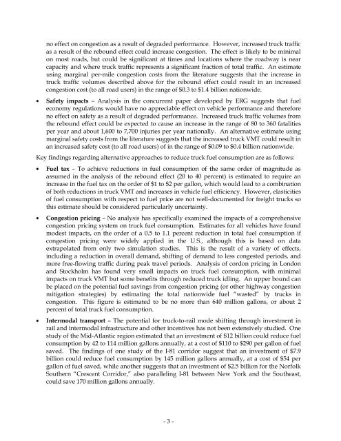 Assessment of Fuel Economy Technologies for Medium and Heavy ...