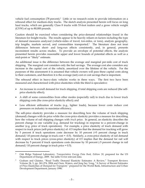 Assessment of Fuel Economy Technologies for Medium and Heavy ...