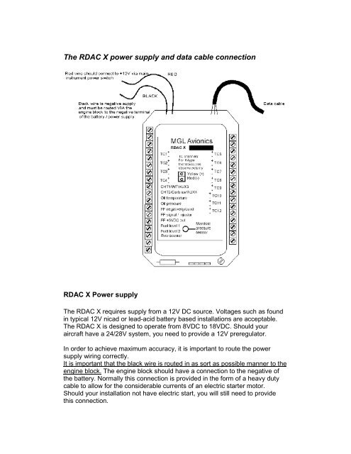 RDAC X installation manual (800 KBytes) - MGL Avionics