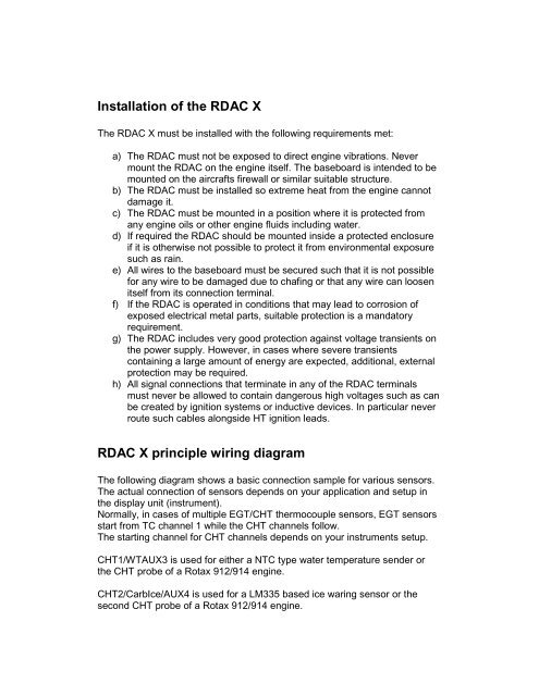 RDAC X installation manual (800 KBytes) - MGL Avionics