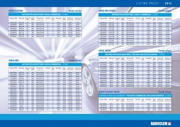 LISTINO PREZZI I 2012 - Baroclem