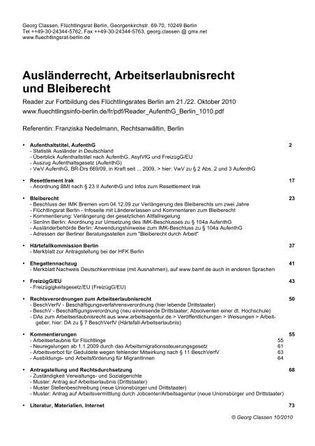 Auslaƒa Nderrecht Arbeitserlaubnisrecht Und Bleiberecht