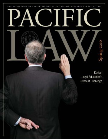 Pacific Law Spring 2010 - Mastagni Holstedt Amick Miller