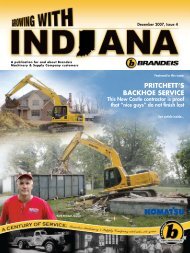 pritchett's backhoe service - Brandeis Focusing on Solutions magazine