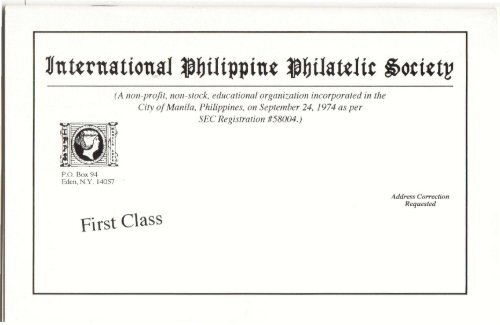 Fourth Quarter 1997 - International Philippine Philatelic Society