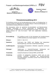 Freizeit- und Breitensportverband NRW e.V. FBV - Verband fÃ¼r ...