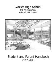 2012-2013 Student and Parent Handbook - Kalispell School District 5