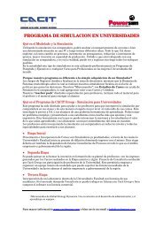 PROGRAMA DE SIMULACION EN UNIVERSIDADES - Cacit Group