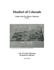 Monfort of Colorado - City of Greeley