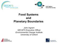 Food Systems and Planetary Boundaries - Global Environmental ...