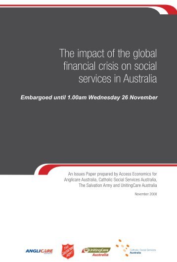 The impact of the global financial crisis on social services in Australia