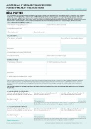 Aus Standard Transfer Form - Bell Potter Securities