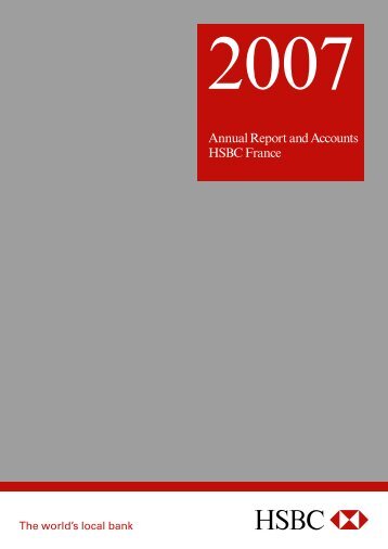 Annual Report and Accounts HSBC France