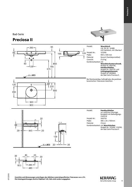 Preciosa II. Die Ästhetik reduziert Designs.