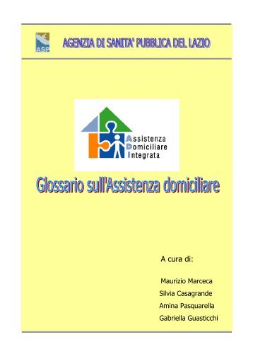 Glossario AD - Agenzia di SanitÃ  Pubblica della Regione Lazio