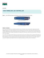 CISCO WIRELESS LAN CONTROLLER